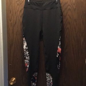 Pop fit leggings with pockets, black Sz large